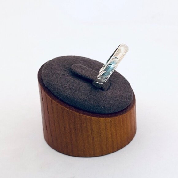 Sterling Silver 925 Band Ring Size 11.75 Hand Carved Design Estate Jewelry Mens! - Picture 2 of 8